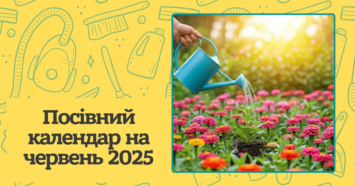 Посівний календар на червень 2025 року — коли сіяти, садити та доглядати за рослинами