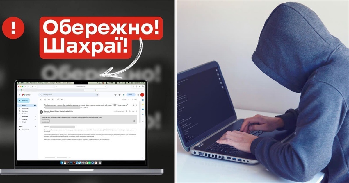 Увага! Фішингова атака від імені Нової пошти