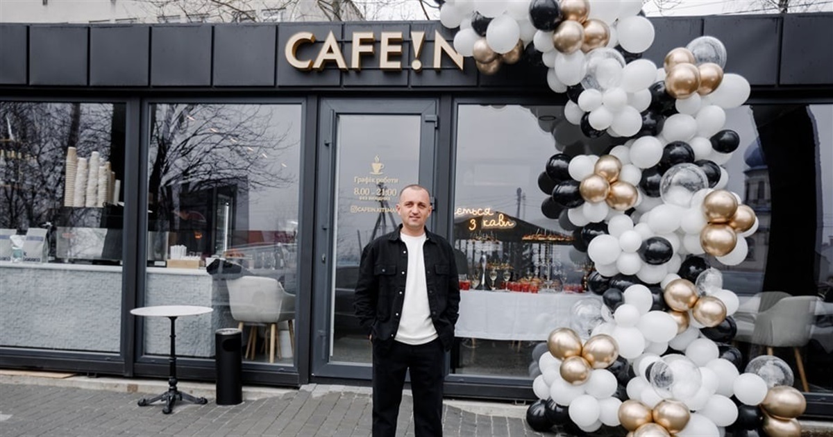 Кіцманчанин після фронту відкрив власну справу — кав’ярню “Кофеїн”