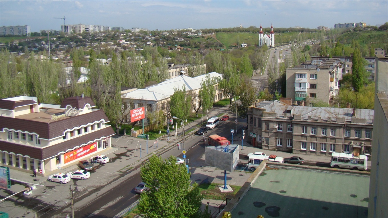 Западный проспект в Бердянске
