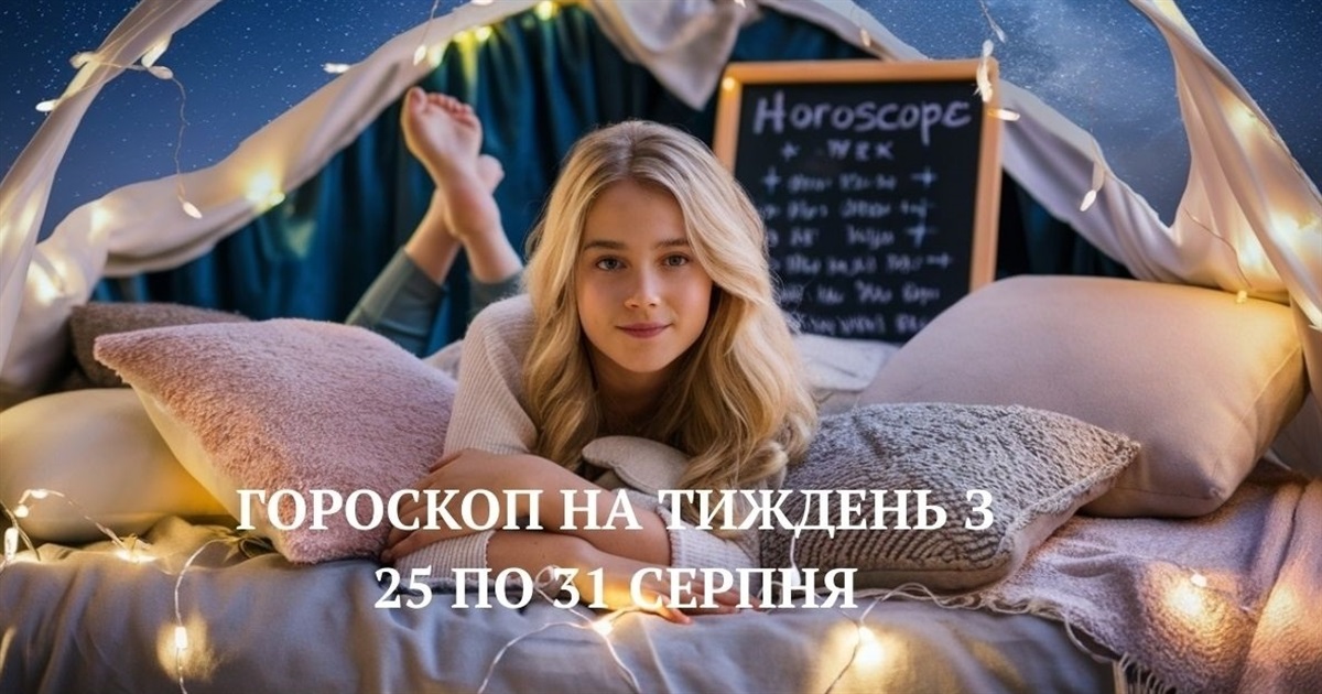 Гороскоп 25-31 серпня: Зіркові підказки на тиждень!
