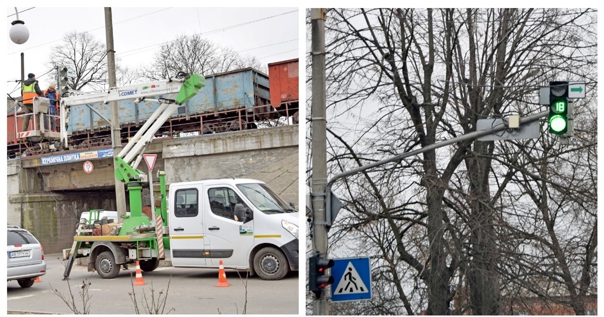 У Жмеринці здійснили обстеження світлофорів та влаштували табло відліку для безпеки руху