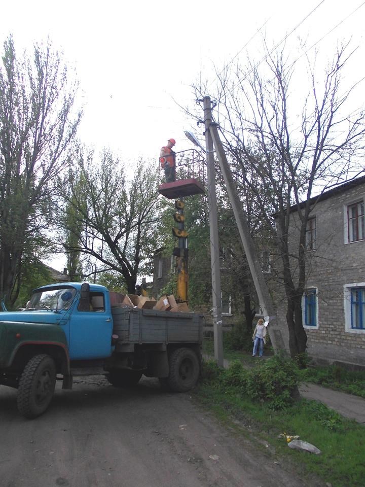 В Родинском восстановили наружное освещение