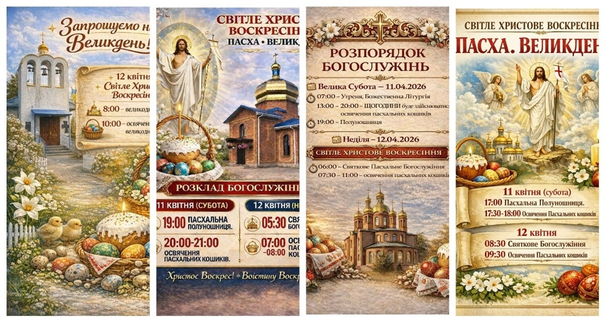 Коли і де у Жмеринці освячуватимуть великодні кошики 11 і 12 квітня: години