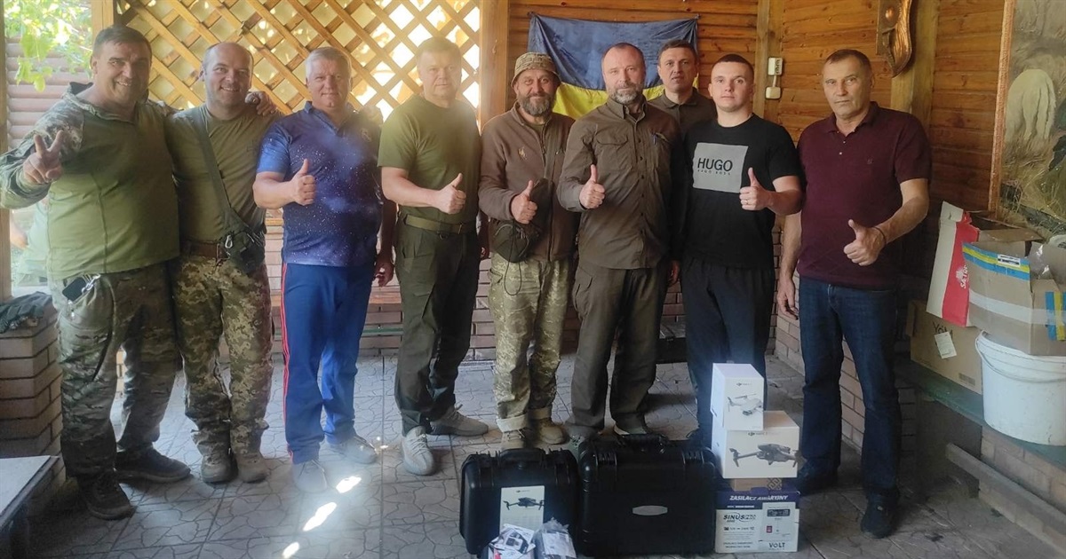 Ташанська громада на Переяславщині для земляків-бійців ЗСУ придбала квадрокоптери та тепловізор