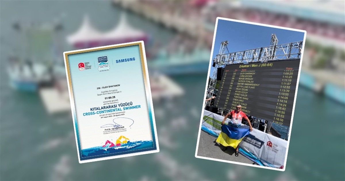“Це була моя мрія”: трускавчанин Олег Шатанов переплив протоку Босфор
