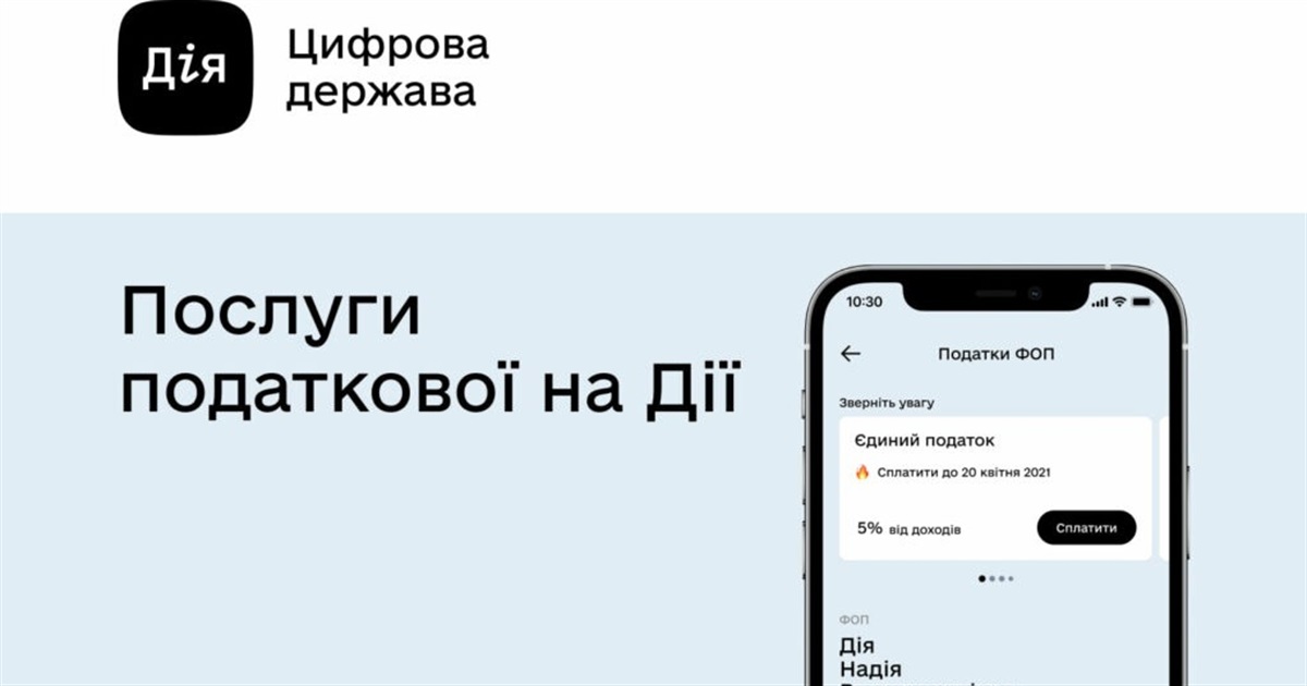 ФОП 1-3 групи можуть подати річну декларацію у застосунку Дія
