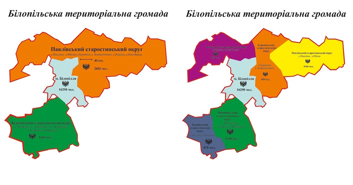 Два, три, п’ять... Скільки старостинських округів планують у Білопільській ТГ: думка голови