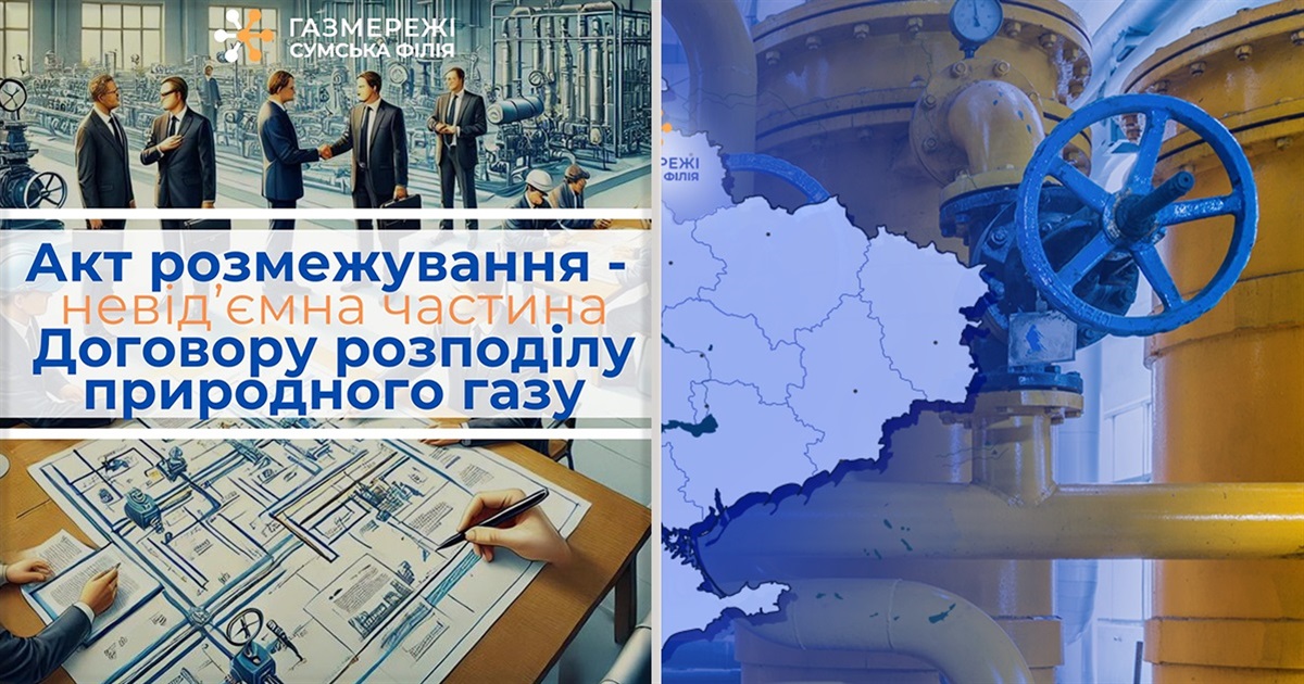 Інформація для споживачів природного газу: Сумська філія «ГАЗМЕРЕЖІ» повідомляє