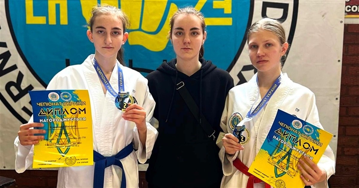 Наші знову з медалями: на Чемпіонаті України з таеквондо вибороли золото, чотири срібла та бронзу