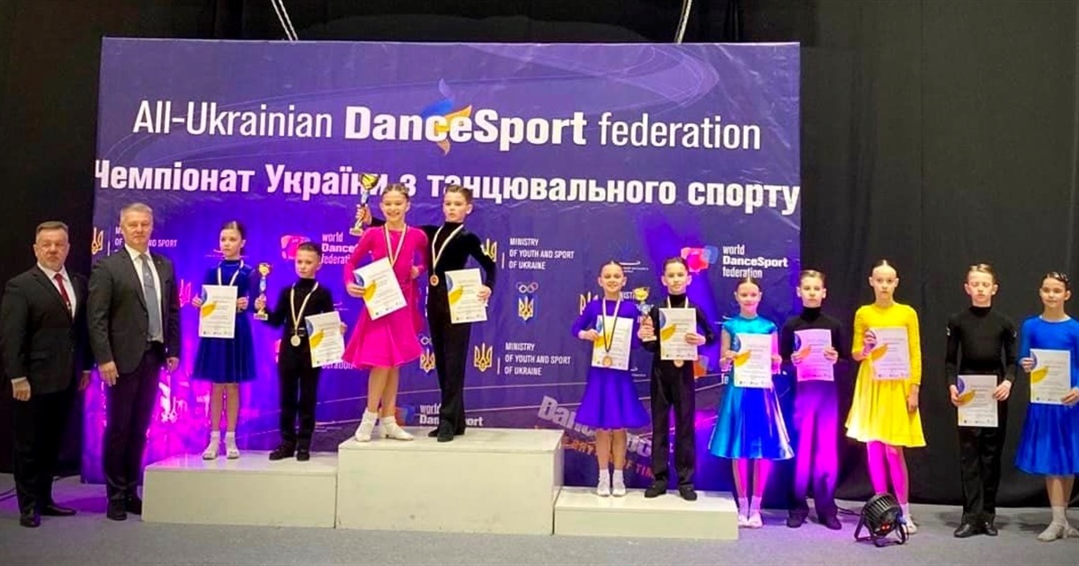 Вихованці южноукраїнського бального танцю «Натхнення» підкорили журі чемпіонату України 2023