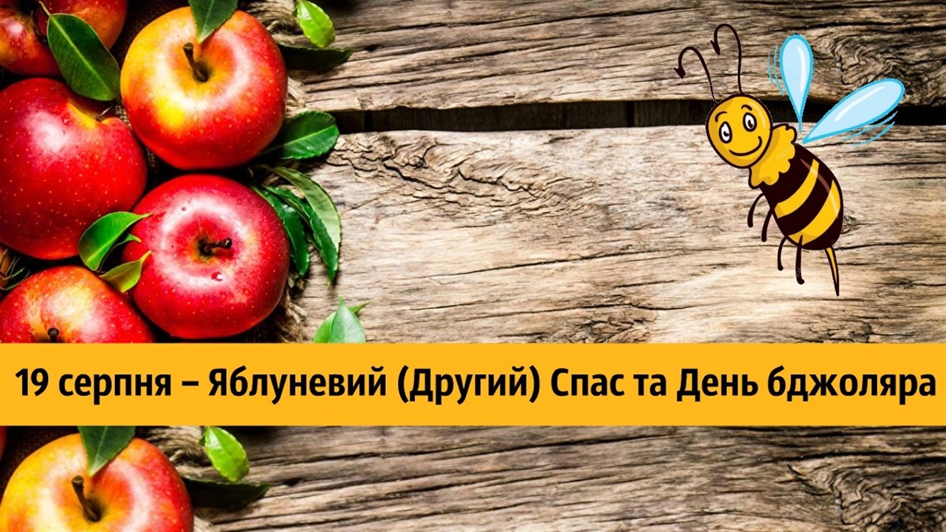 19 серпня – Яблуневий (Другий) Спас та День бджоляра