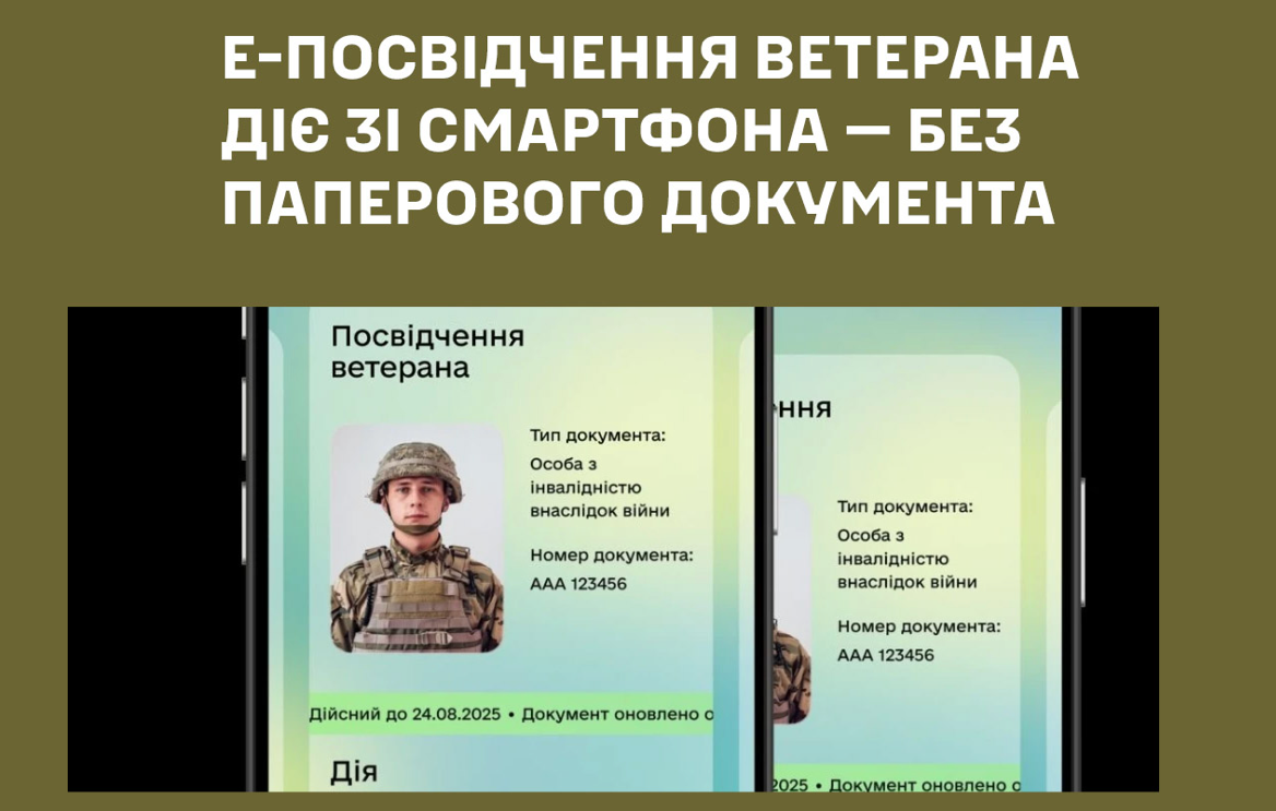 Е-посвідчення ветерана