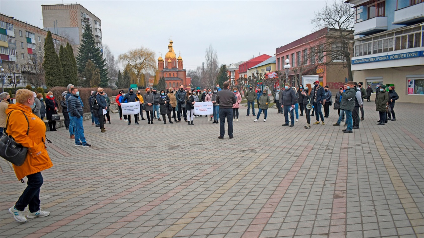 У Жмеринці вимагають відновити роботу закладів громадського харчування з дотриманням норм карантину