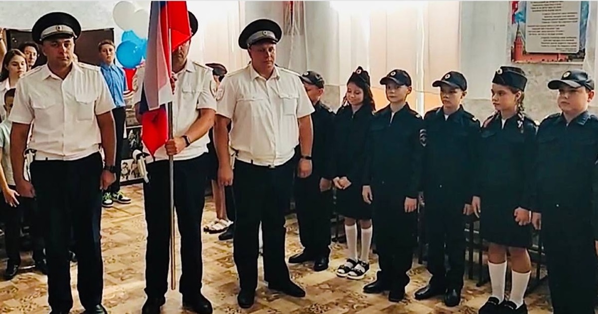 В окупованому Бердянському районі відкрили кадетський поліцейській клас