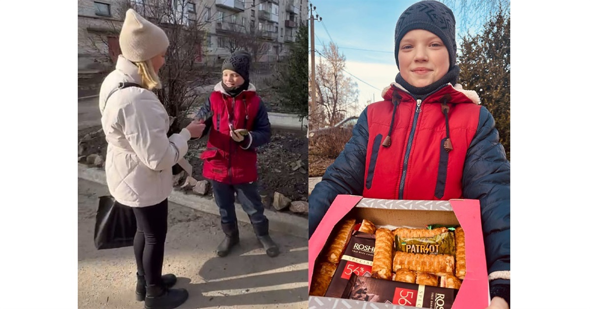Солодка часточка добра: білопільські дітлахи ділились смаколиками від ЗСУ