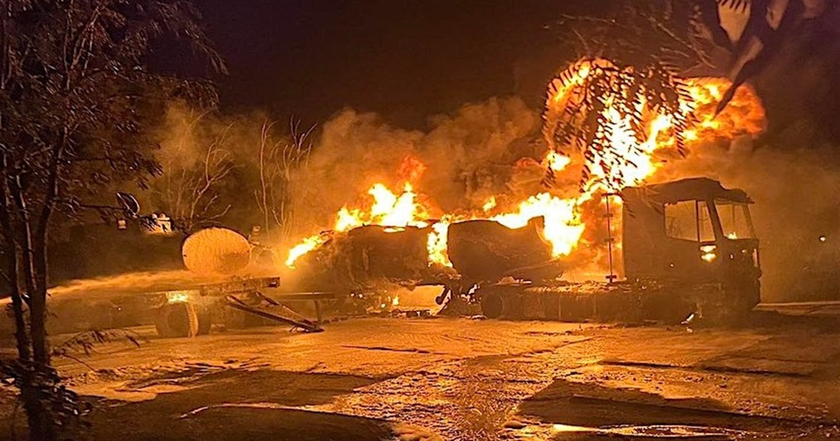В порту Рени произошел взрыв бензовоза