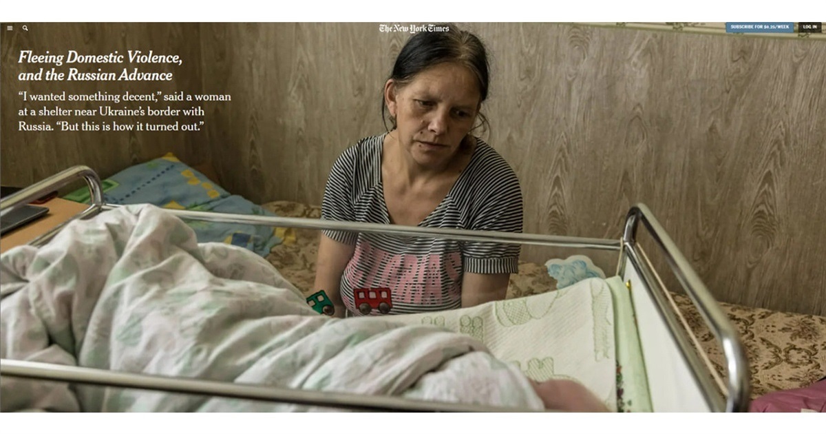 Втеча від домашнього насильства та російського наступу: про що пише NYT