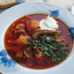 Борщ з грибами
