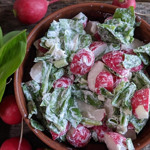 Салат з черемші та редиски