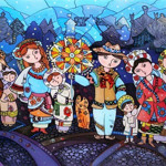 Василева мати пішла щедрувати