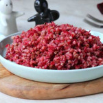 Гречана каша з печеним буряком і фетою