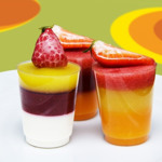 Двошарове желе “Йогуртове + ягідне”