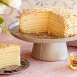 Ніжний медовик із заварно-сметанним кремом