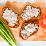 Намазка з сала з часником