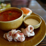 Карпачо із сала з медом і гірчицею