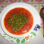 Борщ з квасолею
