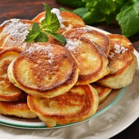 Оладки на молоці