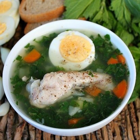 Суп із кульбаби і кропиви 