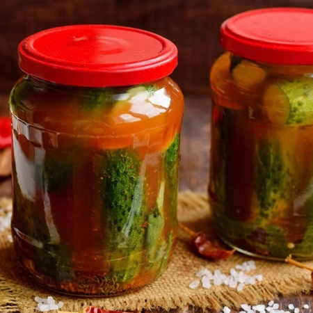 Огірки з кетчупом Чилі