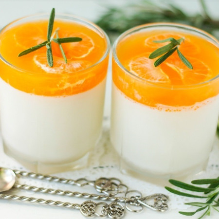 Мандаринова панна-котта