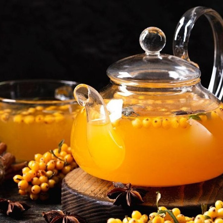 Обліпиховий чай з яблуком 