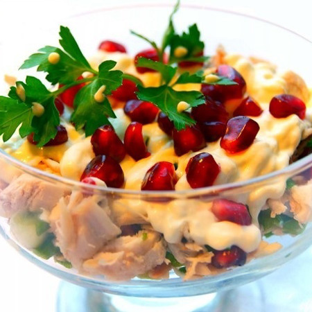 Салат із куркою та апельсинами