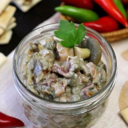 Форшмак з маринованими грибами