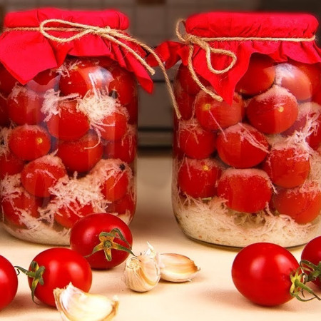 Помідори з часником «Їжачки»