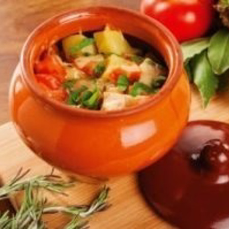 Пісне овочеве рагу в горщику