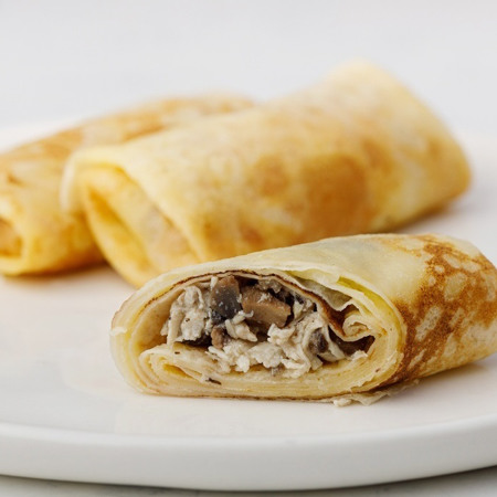 Млинці з куркою та грибами