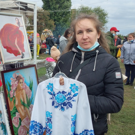 Тетяна Байрака, учасниця виставки народних умільців