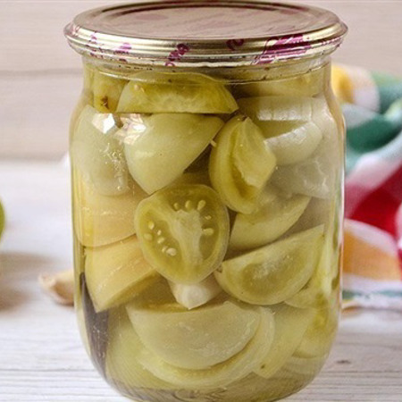 Квашені зелені помідори 