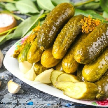 Огірки, квашені із сіллю