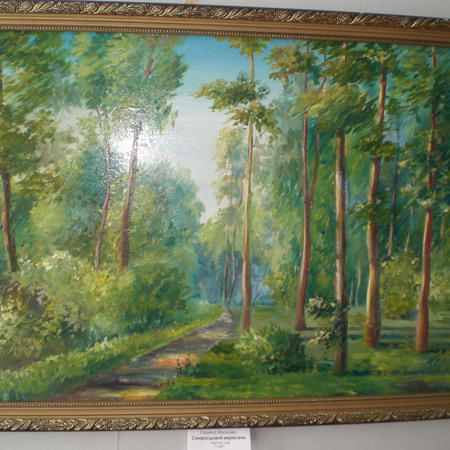 «Смарагдовий вересень» (картон, олія). Галина Носкова 