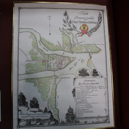 Карта Старокостянтинова ХVІІІ століття 