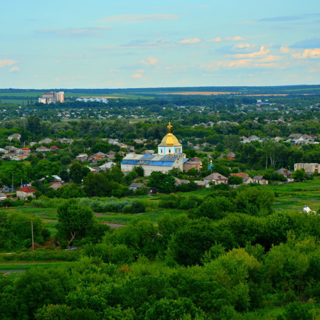 Вид на Свято-Успенський храм