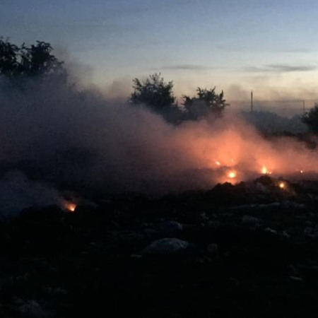 Підпали сміттєзвалища, болота