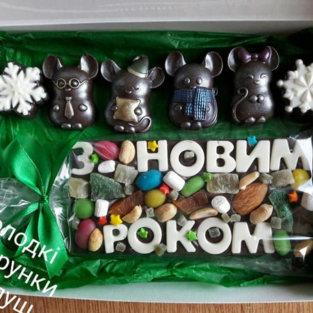 Новорічні шоколадні фігурки