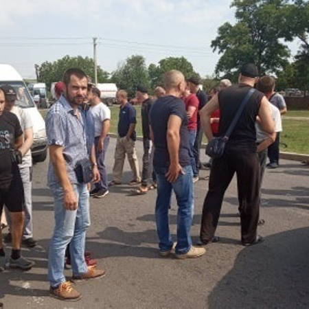 Шахтарі блокували дороги